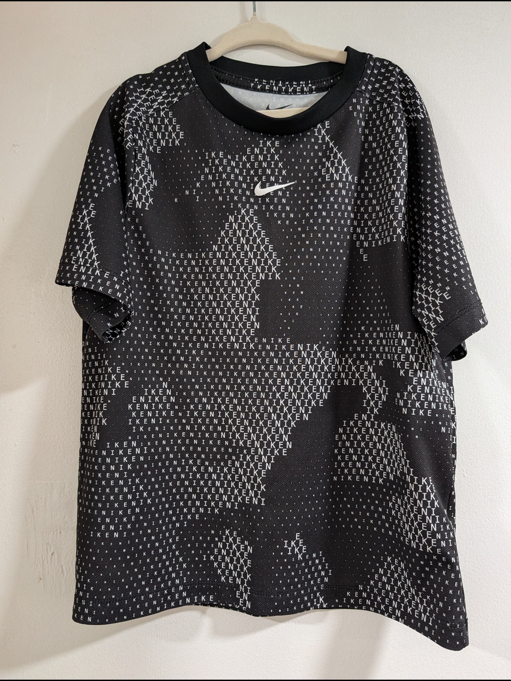 Nike Black Graphic Short Sleeve Performance Tee